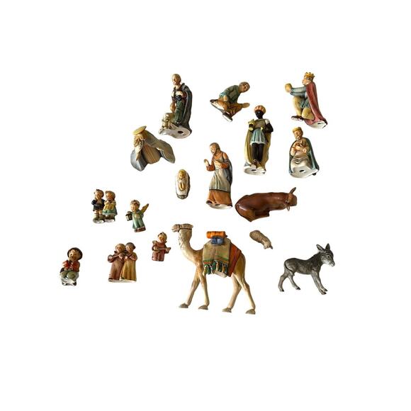 Hummel Christmas Nativity Set 17 Pieces TMK 1-4 From West Germany 1950’s *Read* - Picture 13 of 16